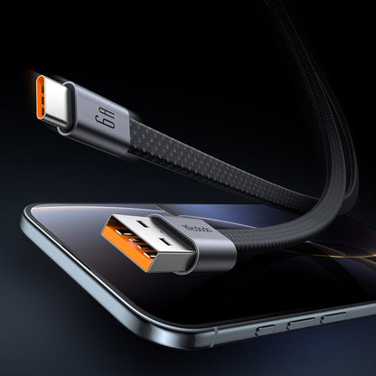 USB-A - USB-C McDodo CA-1200 tiedonsiirto- ja latauskaapeli, 60W, 1m, musta