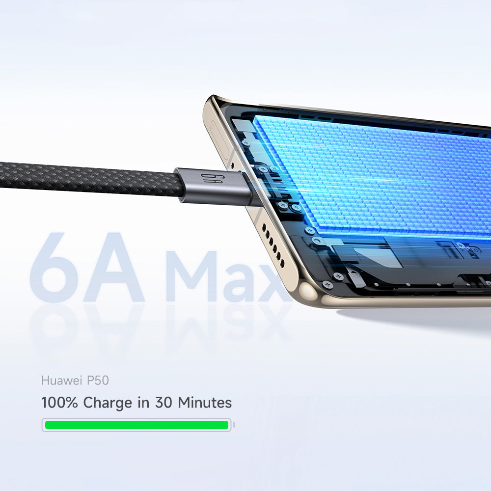 USB-A - USB-C McDodo CA-1200 tiedonsiirto- ja latauskaapeli, 60W, 1m, musta