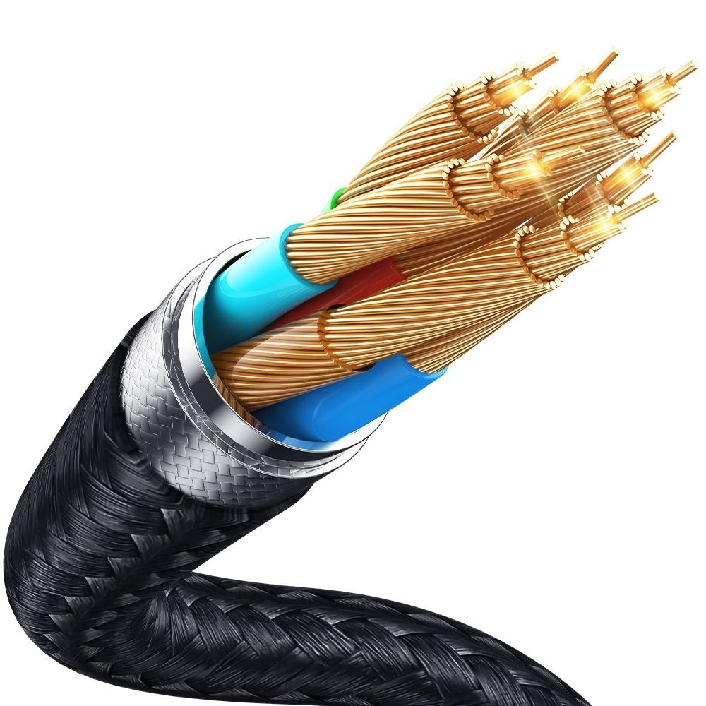 USB-A - USB-C McDodo CA-4730 Data- ja Latauskaapeli, 120W, 1.5m, Musta