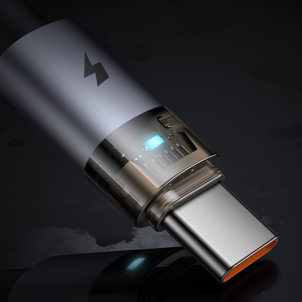 USB-A - USB-C McDodo CA-6890 -data- ja latauskaapeli, 66W, 1.2m, Musta