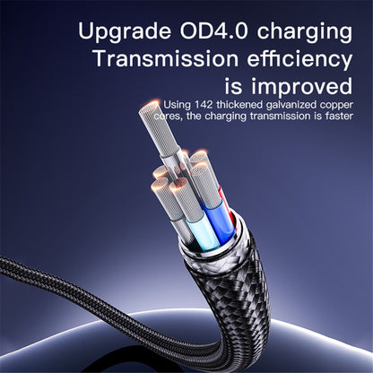 USB-A to USB-C Data and Charging Cable Yesido CA130C, 18W, 2m, Black