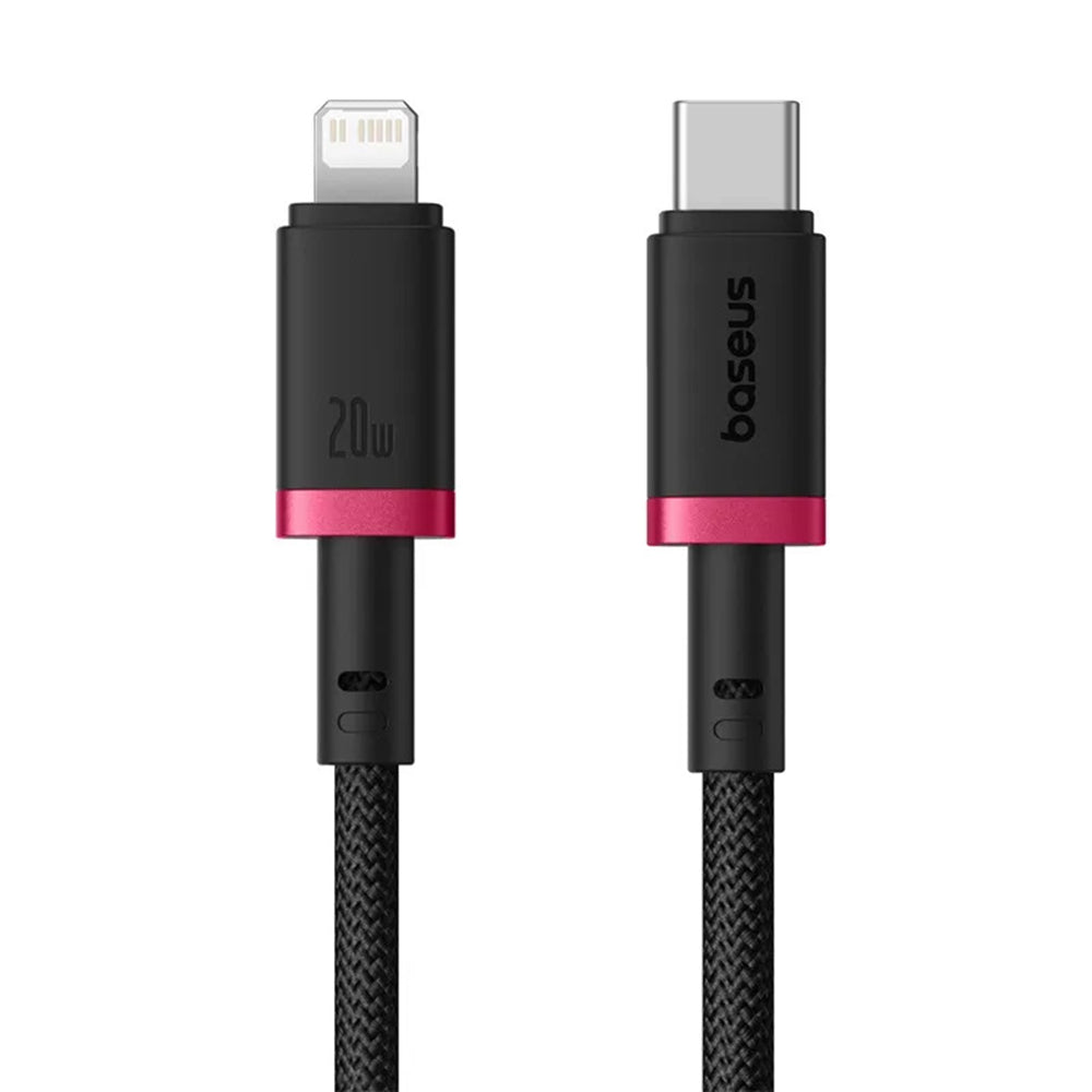 USB-C - Lightning Baseus Dura Series -data- ja latauskaapeli, 20W, 2m, Punainen Musta E0420802