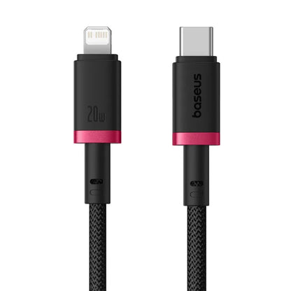 USB-C - Lightning Baseus Dura Series -data- ja latauskaapeli, 20W, 2m, Punainen Musta E0420802