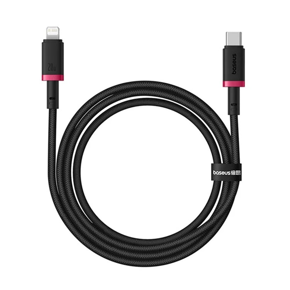 USB-C - Lightning Baseus Dura Series -data- ja latauskaapeli, 20W, 2m, Punainen Musta E0420802