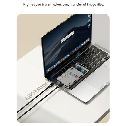 USB-C - Lightning Baseus Dura Series -data- ja latauskaapeli, 20W, 2m, Punainen Musta E0420802
