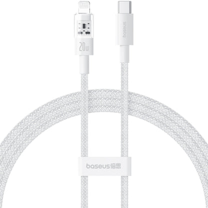 USB-C - Lightning Baseus Gem -data- ja latauskaapeli, 20W, 2m, Valkoinen P10373001211-01