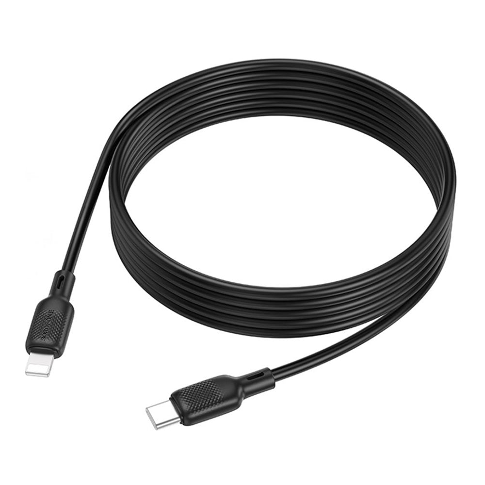 USB-C - Lightning Borofone BX113 Lenny -data- ja latauskaapeli, 27W, 2m, Musta