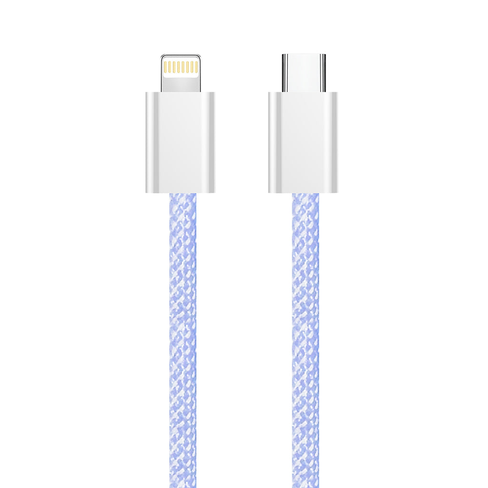 USB-C - Lightning ColorWay CW-CBPDCL061 -data- ja latauskaapeli, 27W, 1m, Violetti