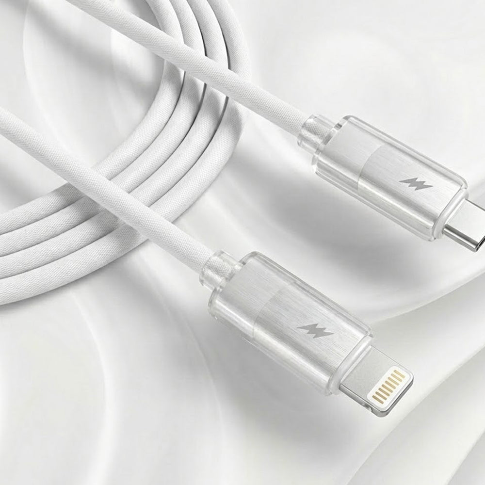 USB-C to Lightning Data and Charging Cable Lito LD07, 27W, 1m, White