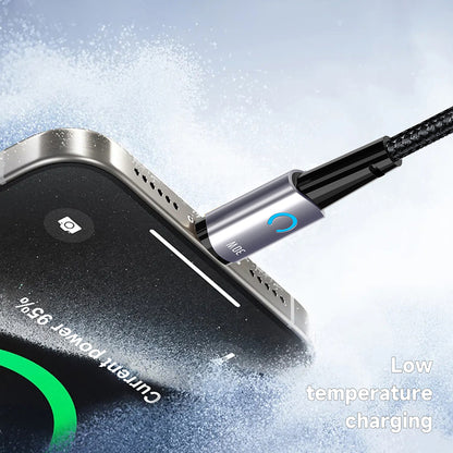 USB-C - Lightning Lito LD10CL -data- ja latauskaapeli, 30W, 1m, Musta
