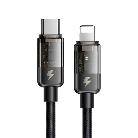 USB-C - Lightning McDodo CA-3160 Auto Power Off -data- ja latauskaapeli, 36W, 1.2m, Musta