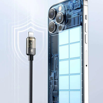 USB-C - Lightning McDodo CA-3160 Auto Power Off -data- ja latauskaapeli, 36W, 1.2m, Musta