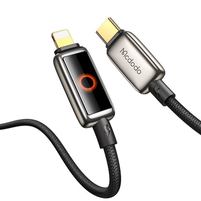 USB-C to Lightning McDodo CA-6670 Data and Charging Cable - Auto Power Off, 36W, 1.2m, Black