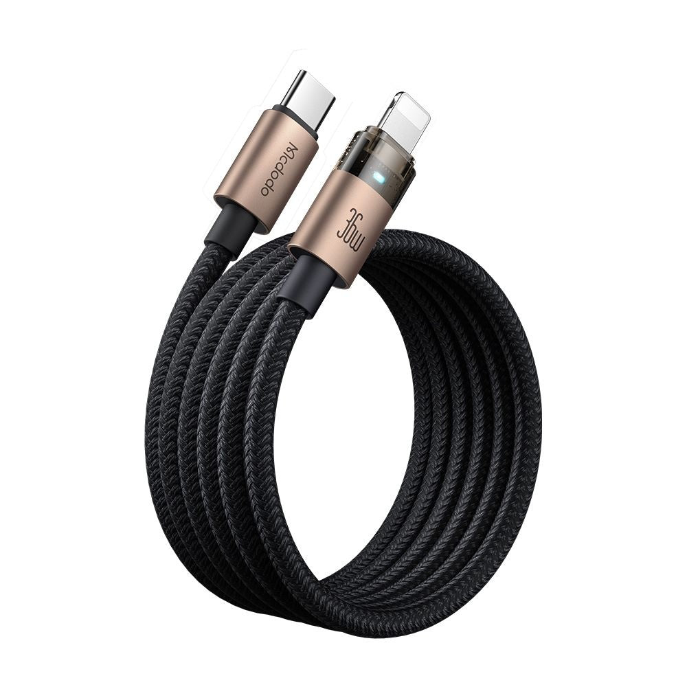 USB-C - Lightning McDodo CA-6941 -data- ja latauskaapeli, 36W, 1.2m, Kulta