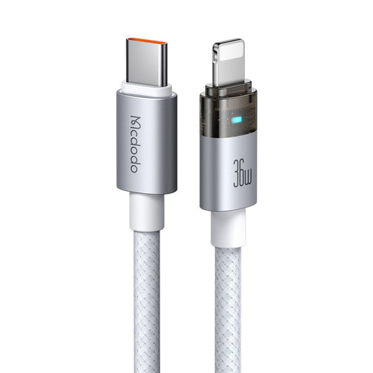 USB-C - Lightning McDodo CA-6942 -data- ja latauskaapeli, 36W, 1.2m, Valkoinen