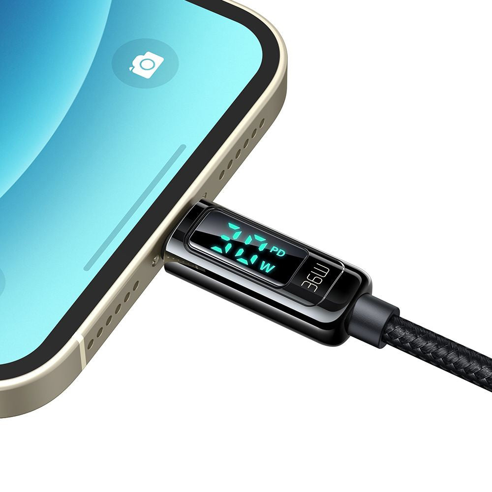 USB-C to Lightning McDodo CA-8810 Data and Charging Cable, 36W, 1.2m, Black