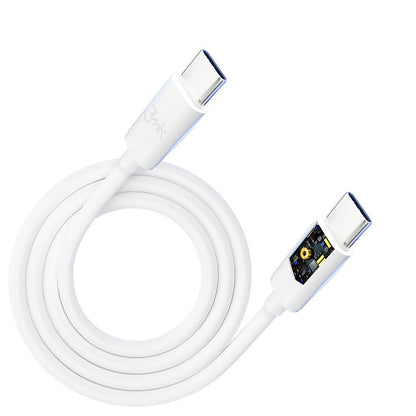 USB-C-tietojen ja latauksen kaapeli - USB-C 3MK Hyper, 100W, 2m, valkoinen