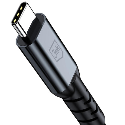USB-C-tietojen ja latauksen kaapeli - USB-C 3MK Hyper N Thunderbolt 4, 240W, 2m, Musta