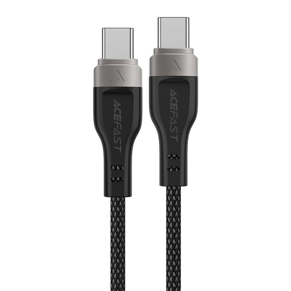 USB-C - USB-C Acefast C11-03 Data- ja Latauskaapeli, 60W, 1.2m, Musta