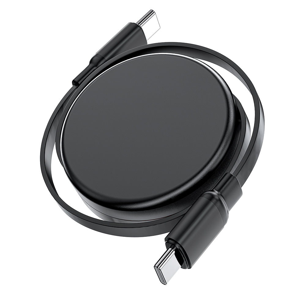 USB-C - USB-C Acefast C13-03 Data- ja Latauskaapeli, 60W, 0.8m, Musta