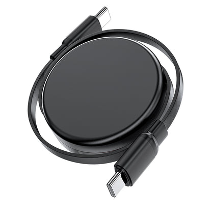 USB-C - USB-C Acefast C13-03 Data- ja Latauskaapeli, 60W, 0.8m, Musta