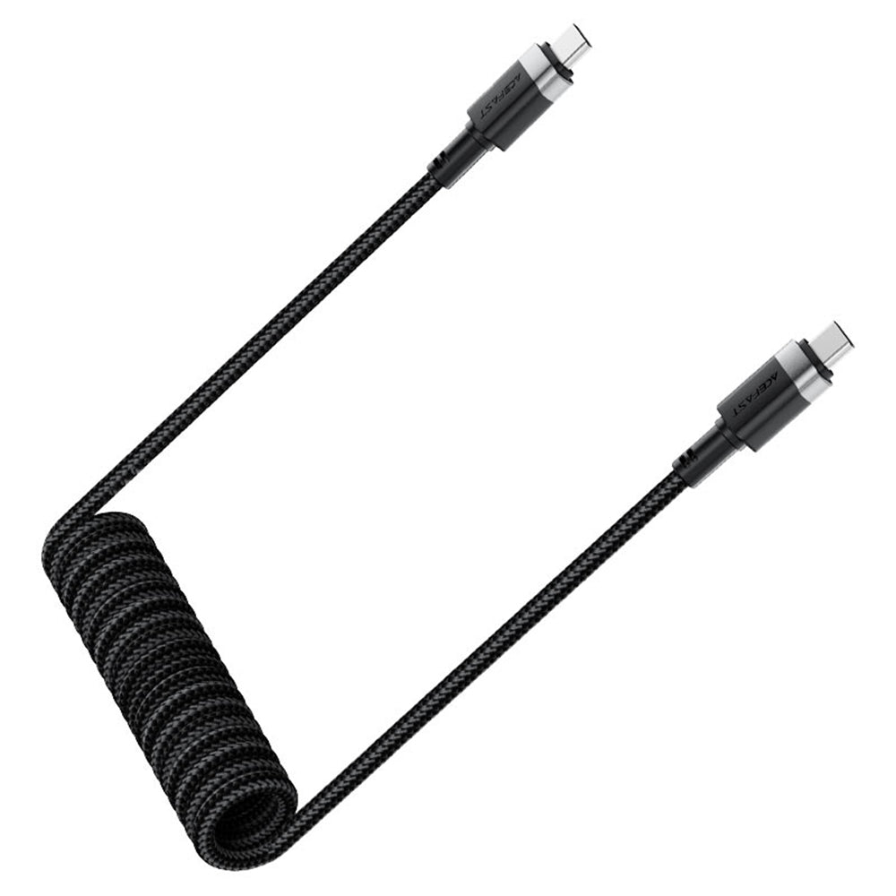 USB-C - USB-C Acefast C14-03 Data- ja Latauskaapeli, 60W, 1.2m, Musta