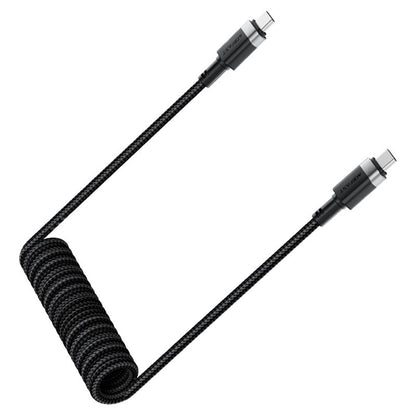 USB-C - USB-C Acefast C14-03 Data- ja Latauskaapeli, 60W, 1.2m, Musta
