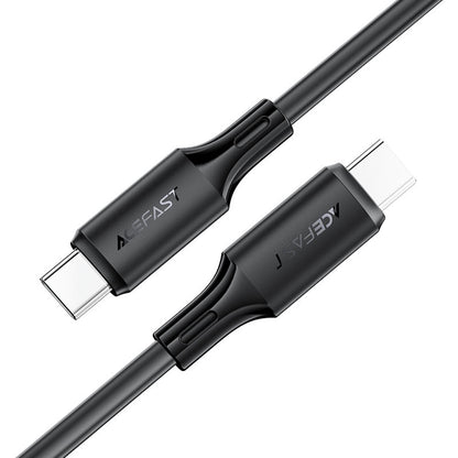 USB-C - USB-C Acefast C17-03 -data- ja latauskaapeli, 60W, 1.2m, Musta