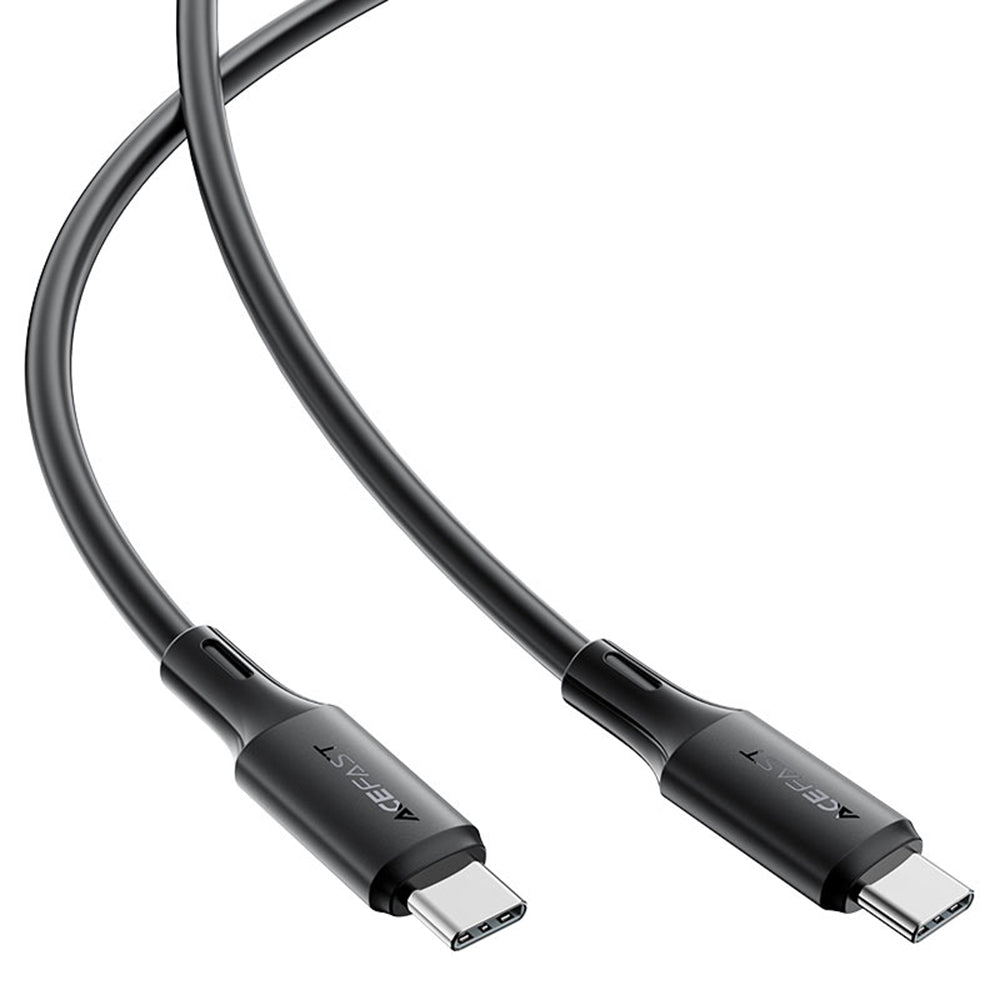 USB-C - USB-C Acefast C17-03 -data- ja latauskaapeli, 60W, 1.2m, Musta