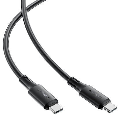 USB-C - USB-C Acefast C17-03 -data- ja latauskaapeli, 60W, 1.2m, Musta