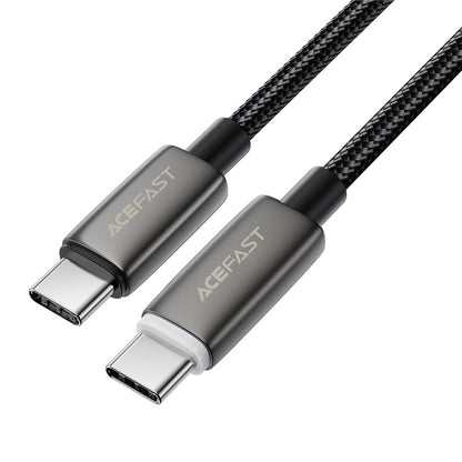 USB-C - USB-C Acefast C23-03 -data- ja latauskaapeli, 60W, 1.2m, Musta