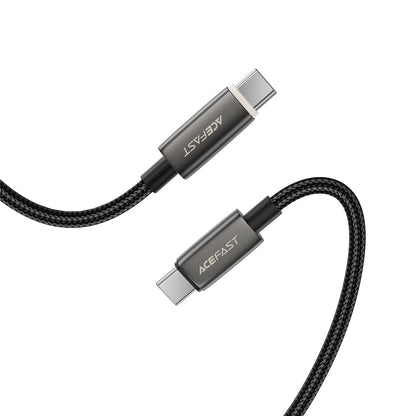 USB-C - USB-C Acefast C23-03 -data- ja latauskaapeli, 60W, 1.2m, Musta