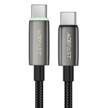USB-C - USB-C Acefast C23-03 -data- ja latauskaapeli, 60W, 1.2m, Musta