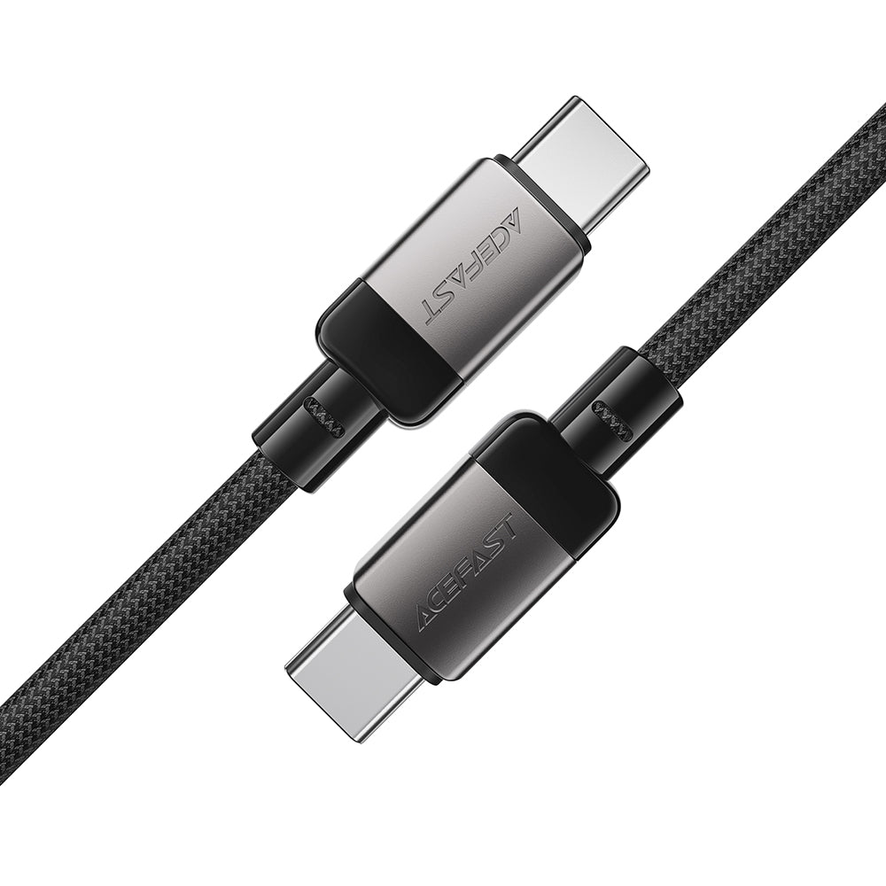 USB-C - USB-C Acefast C9-03 -data- ja latauskaapeli, 60W, 1.2m, Musta