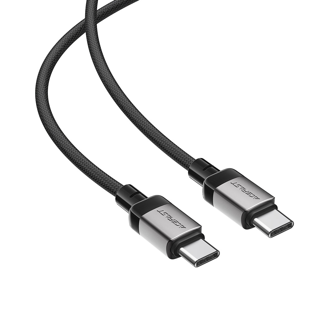 USB-C - USB-C Acefast C9-03 -data- ja latauskaapeli, 60W, 1.2m, Musta