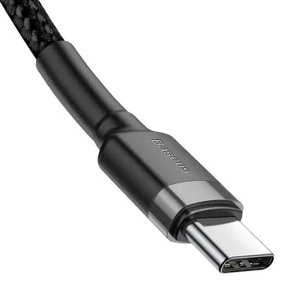 USB-C - USB-C Baseus Cafule -data- ja latauskaapeli, 60W, 2m, 3 kappaleen setti, Musta S0TV002132