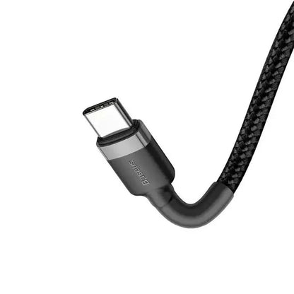 USB-C - USB-C Baseus Cafule -data- ja latauskaapeli, 60W, 2m, 3 kappaleen setti, Musta S0TV002132