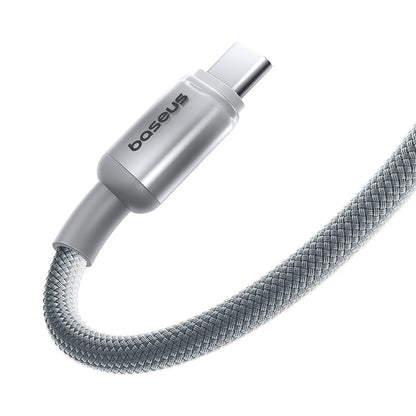USB-C - USB-C Baseus Discolor Data- ja Latauskaapeli, 100W, 1m, Hopea E0420701