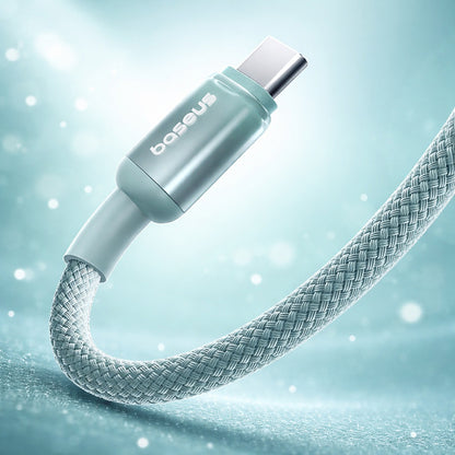 USB-C - USB-C Baseus Discolor Data- ja Latauskaapeli, 100W, 2m, Sinivihreä E0420703