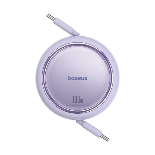 USB-C - USB-C Baseus Free2Draw Mini Retractable -data- ja latauskaapeli, 100W, 1m, Violetti P10364500511-00