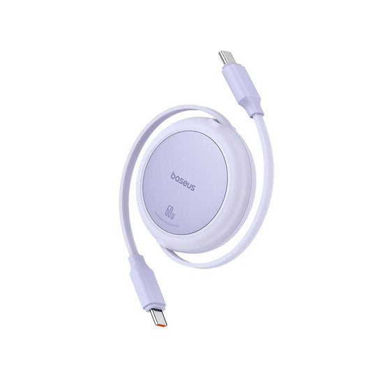 USB-C - USB-C Baseus Free2Pull Mini Retractable -data- ja latauskaapeli, 60W, 1m, Violetti P10364500511-01