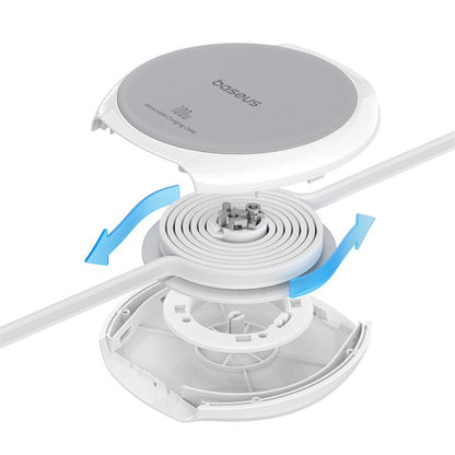 USB-C - USB-C Baseus Pathfinder Retractable -data- ja latauskaapeli, 100W, 1m, Valkoinen P10368400211-00
