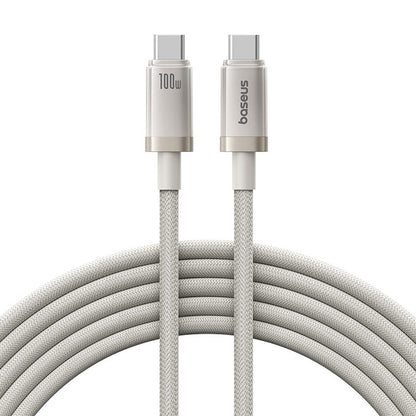 USB-C - USB-C Baseus Titanium -data- ja latauskaapeli, 100W, 2m, Hopea P10378100G21-01