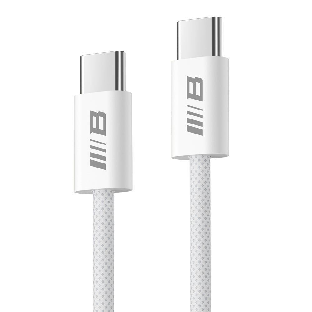 USB-C - USB-C Blueo -data- ja latauskaapeli, 100W, 2m, Valkoinen