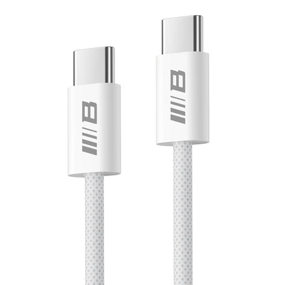 USB-C - USB-C Blueo -data- ja latauskaapeli, 100W, 2m, Valkoinen