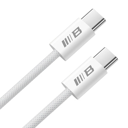 USB-C - USB-C Blueo -data- ja latauskaapeli, 100W, 2m, Valkoinen