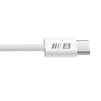 USB-C - USB-C Blueo -data- ja latauskaapeli, 100W, 2m, Valkoinen