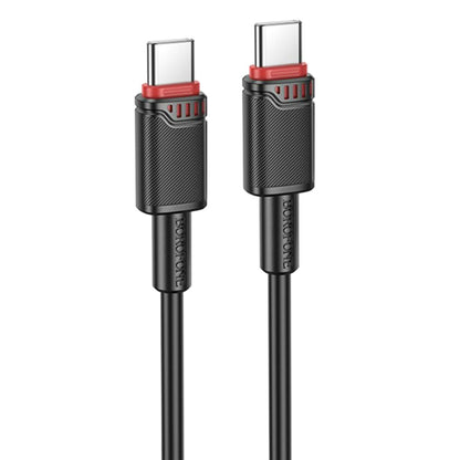 USB-C - USB-C -data- ja latauskaapeli Borofone BX110 Beneficio, 60W, 1m, Musta