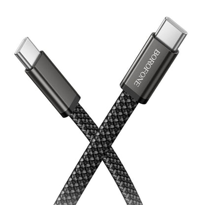 USB-C-tietojen ja latauksen kaapeli - USB-C Borofone BX124 Peace, 60W, 1m, Musta