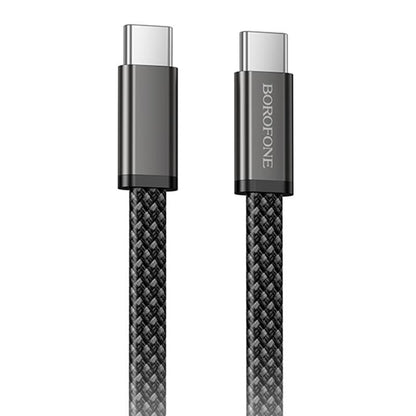 USB-C-tietojen ja latauksen kaapeli - USB-C Borofone BX124 Peace, 60W, 1m, Musta
